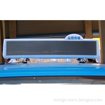 P6 Yellow Color Programmable Taxi LED Topper Display